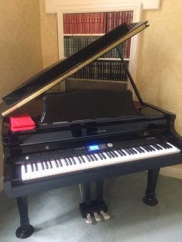 second hand Broadway MK11 digital baby grand piano in black