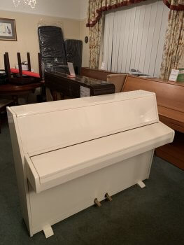 Second hand Zender 6-octave piano in white